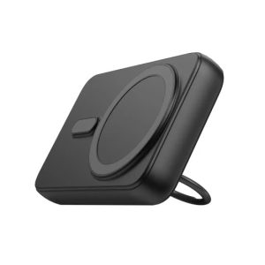 Joyroom JR-W050 20W 10000mah Magnetic Wireless Power Bank with Ring Holder- Black Color