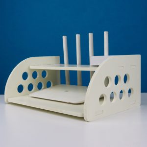 Router Stand – Round Cut New Design – White Color