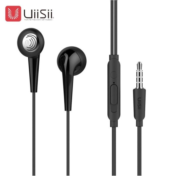 UiiSii U6 3.5mm Headphone With Mic-Black