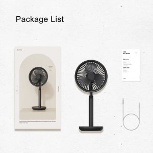 Xiaomi SOLOVE F5 Pro Rechargeable Fan 4000mAh With Swing & Extendable- Black Color